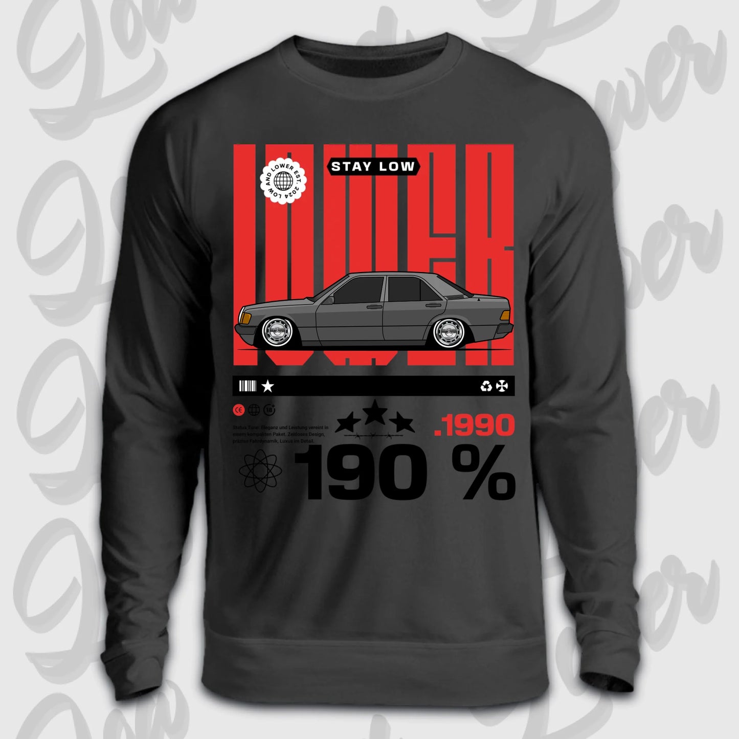 Sweater Front schwarz 