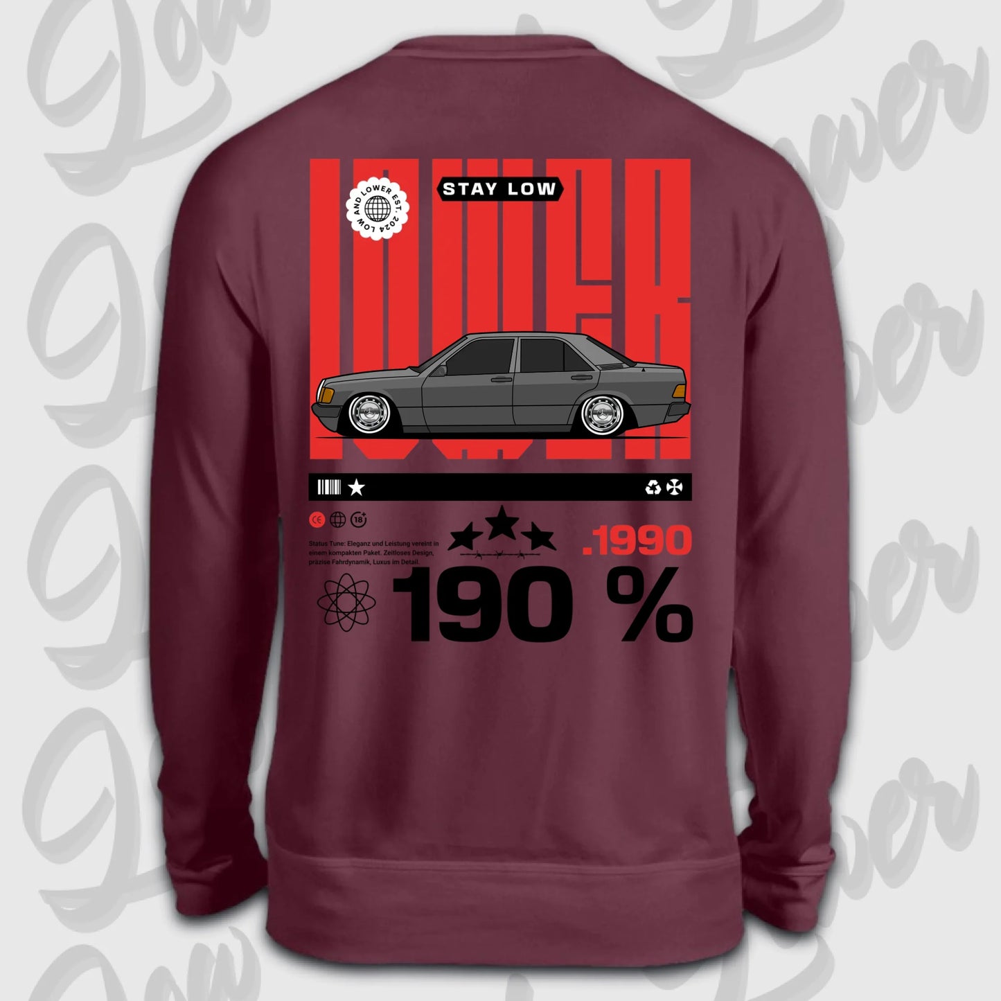 Sweater Burgund back