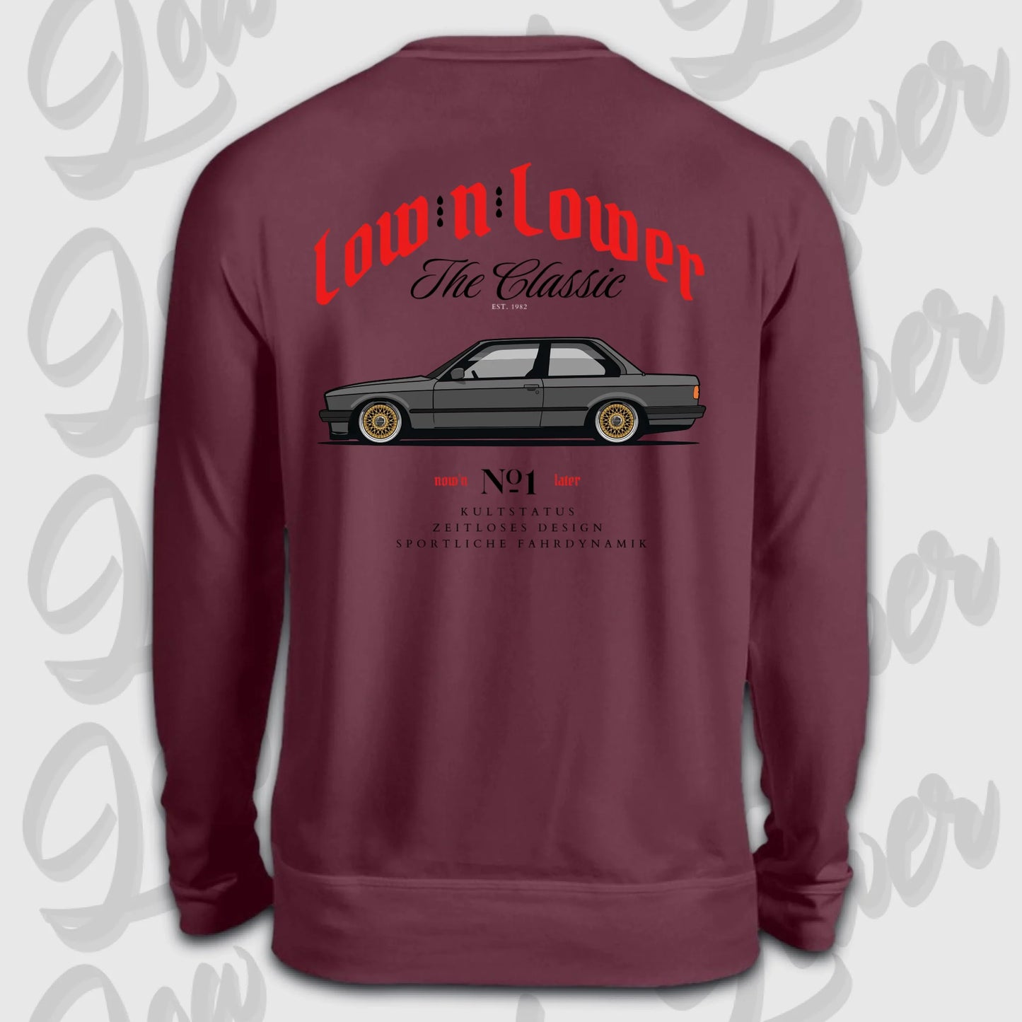 Sweater Burgund back