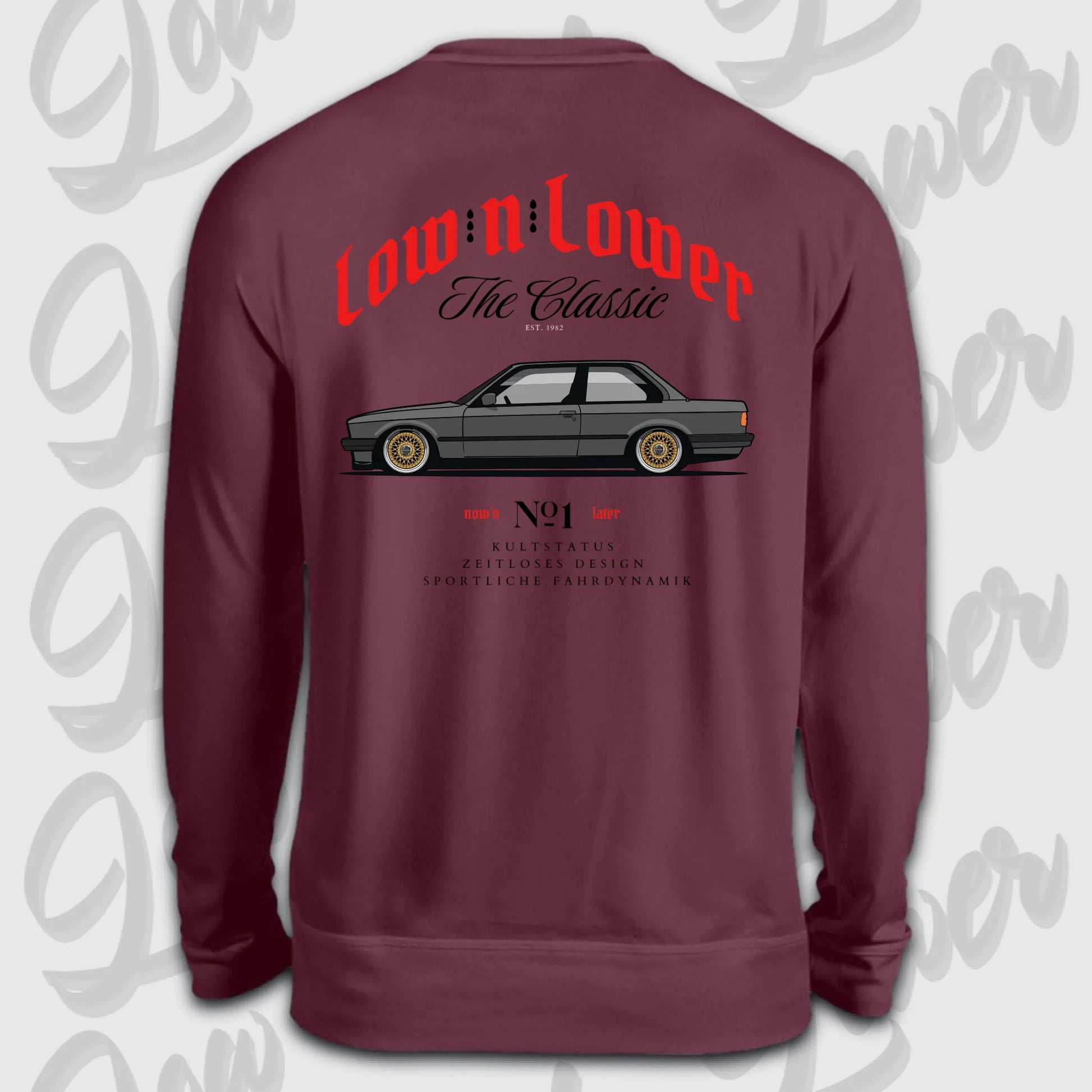 Sweater Burgund back