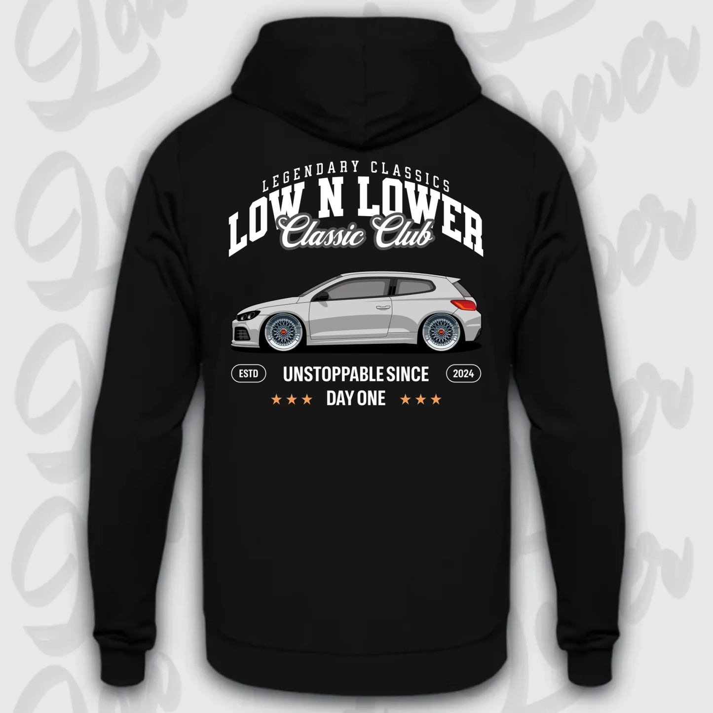 Mockup Stand hoodie teeinblue -      