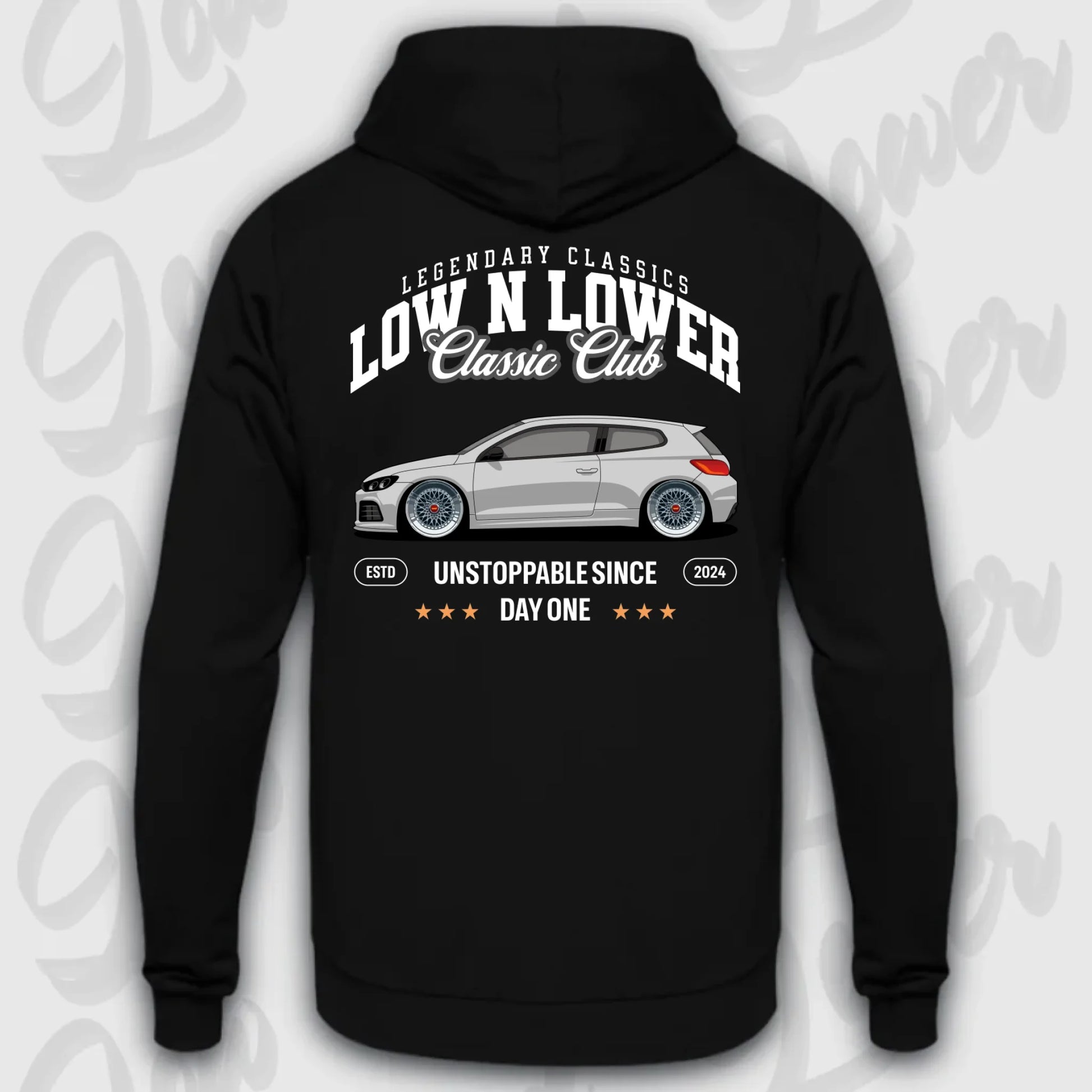 Mockup Stand hoodie teeinblue -      