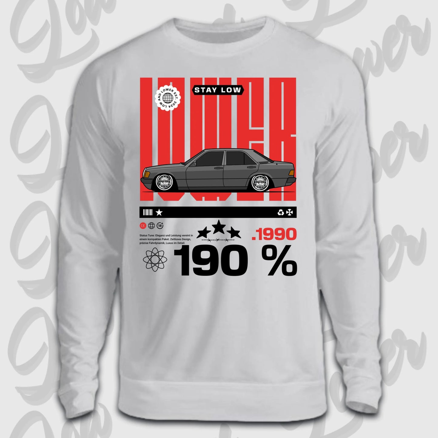 Sweater front grau 190 E