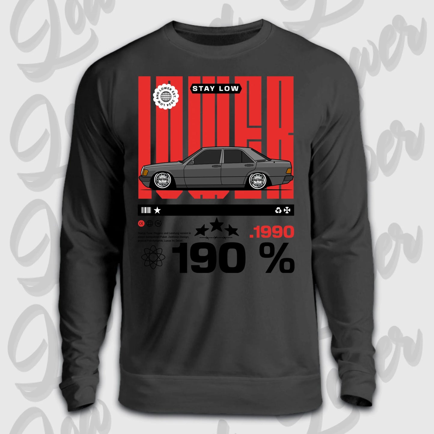 Sweater Front schwarz 190E