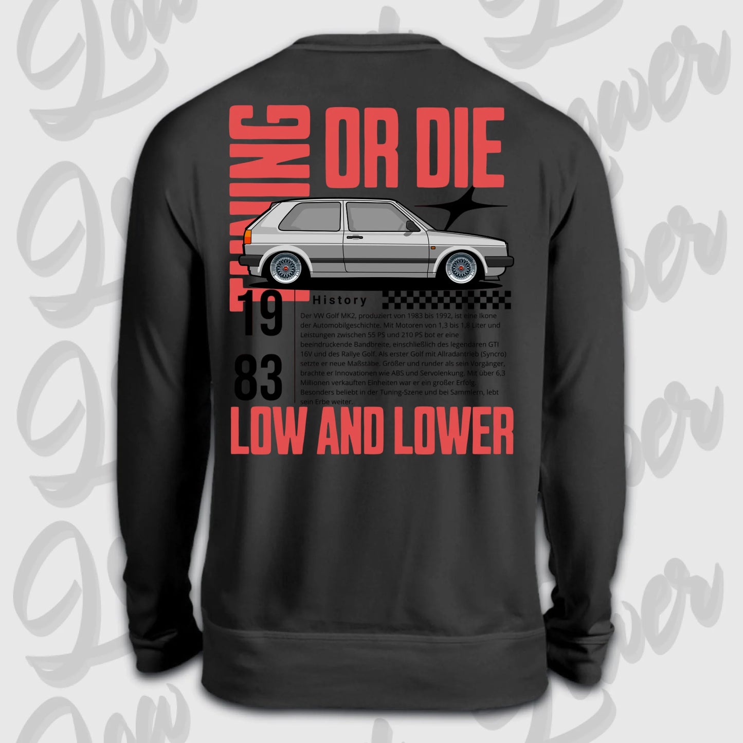 Sweater schwarz back golf 2