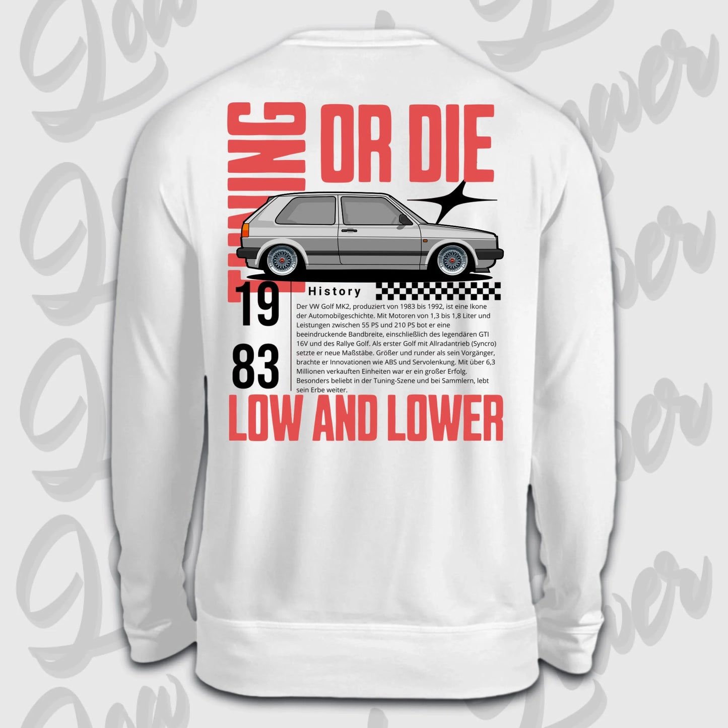Sweater weiß back golf 2