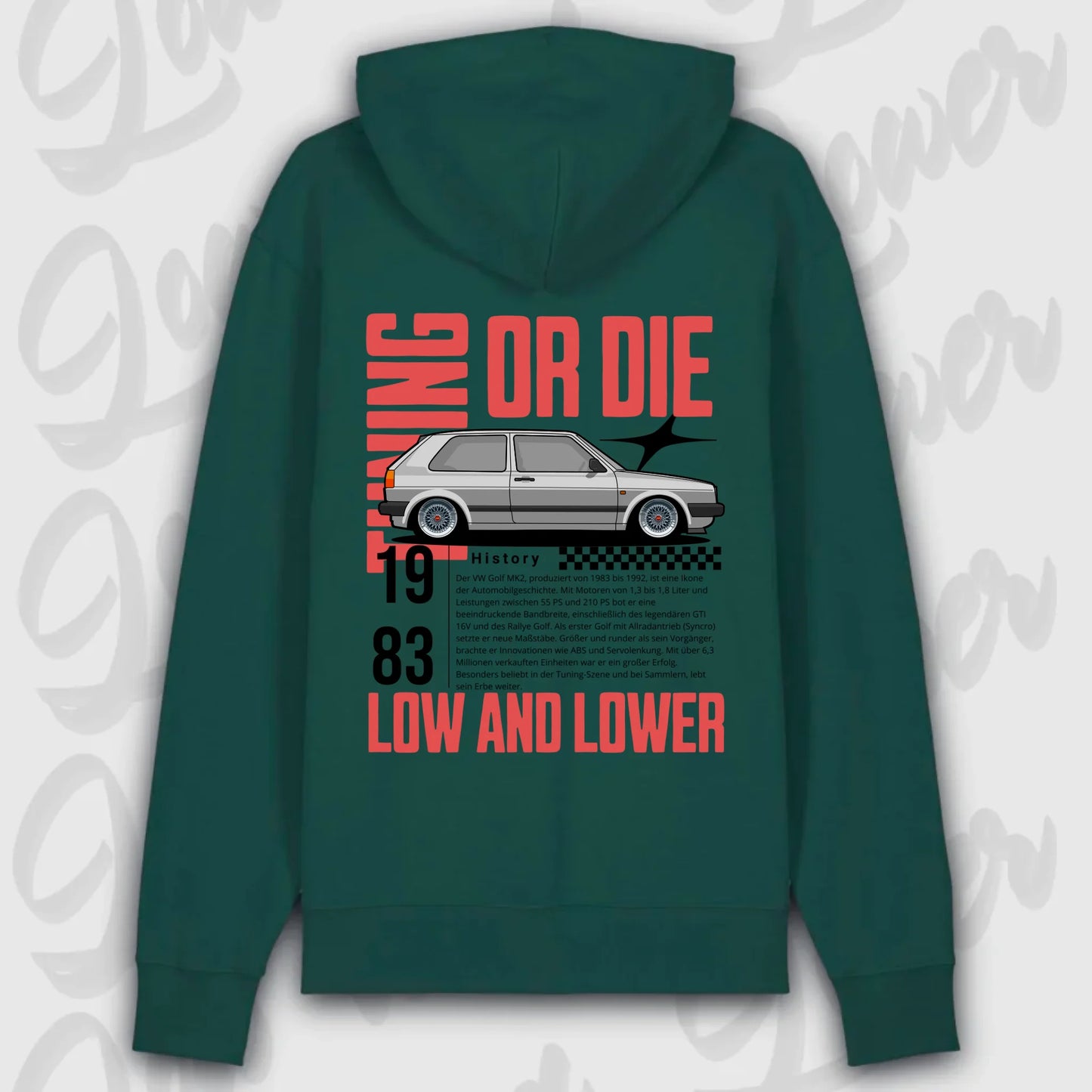 personalisierbarer hoodie Golf 2 mit eigenem design