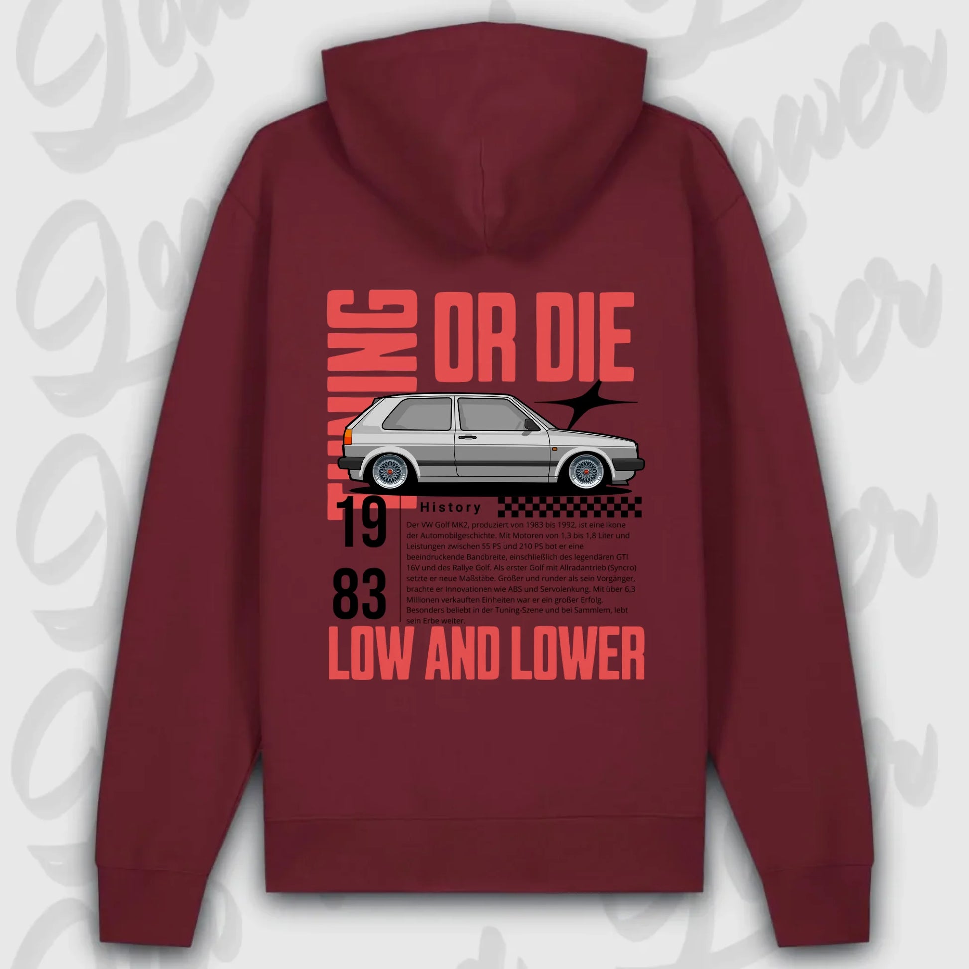 personalisierbarer hoodie Golf 2 mit eigenem design