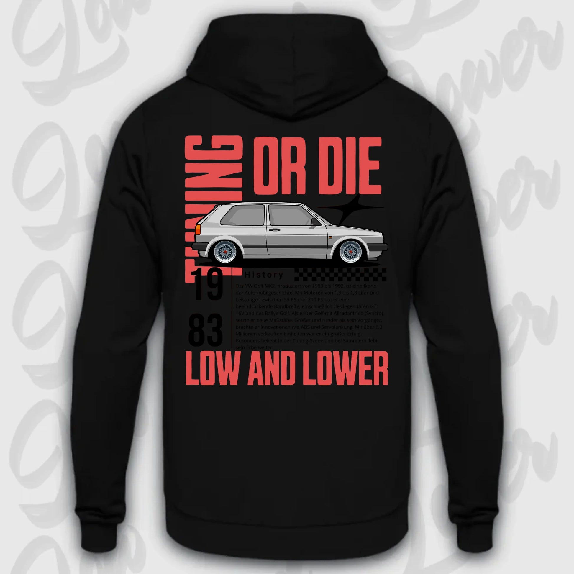 personalisierbarer hoodie Golf 2 mit eigenem design