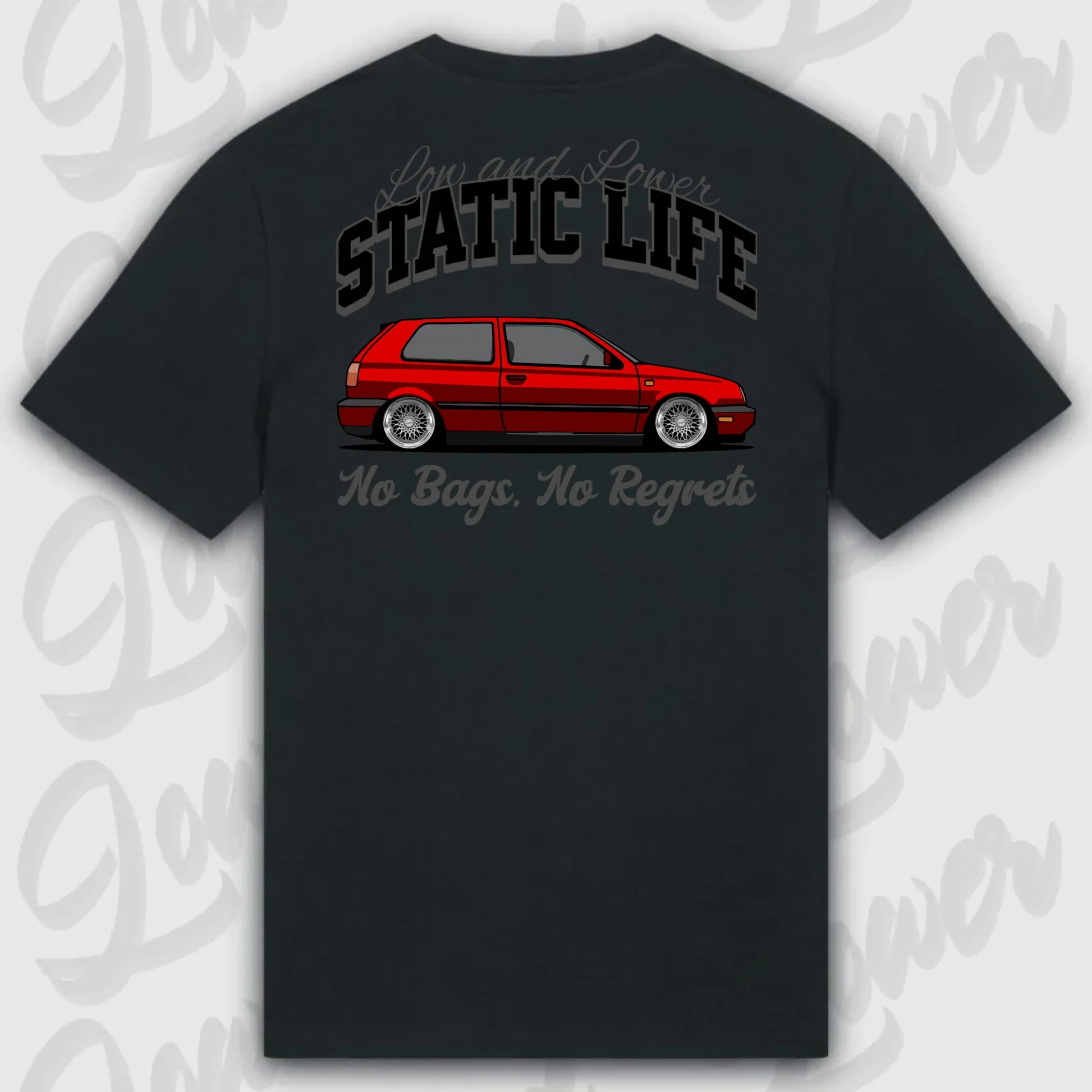 Mockup Stand shirt teeinblue - shirt Over 1