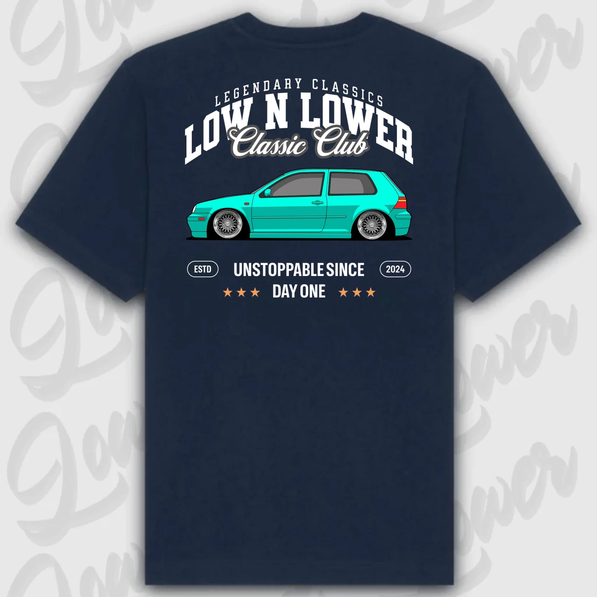 Mockup Stand shirt teeinblue - shirt 5