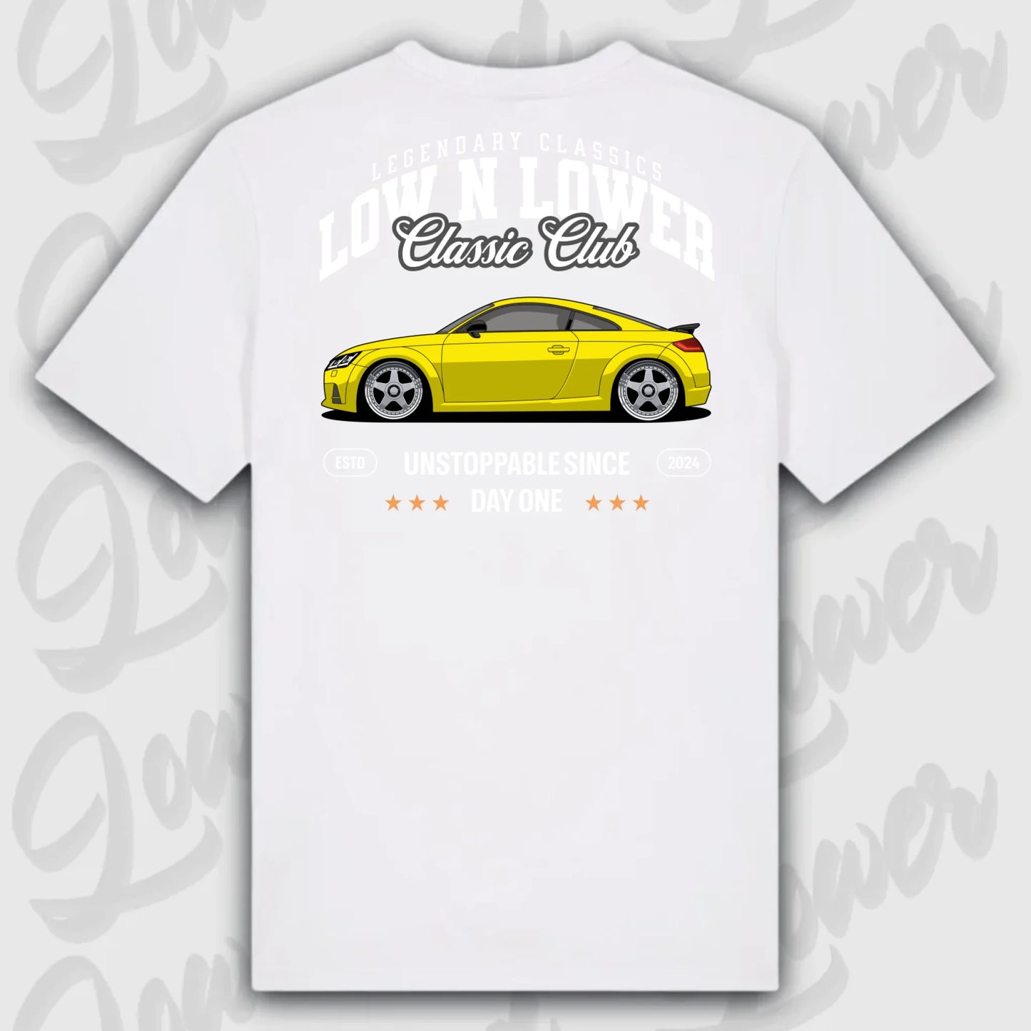 Mockup Stand shirt teeinblue - Shirt 4