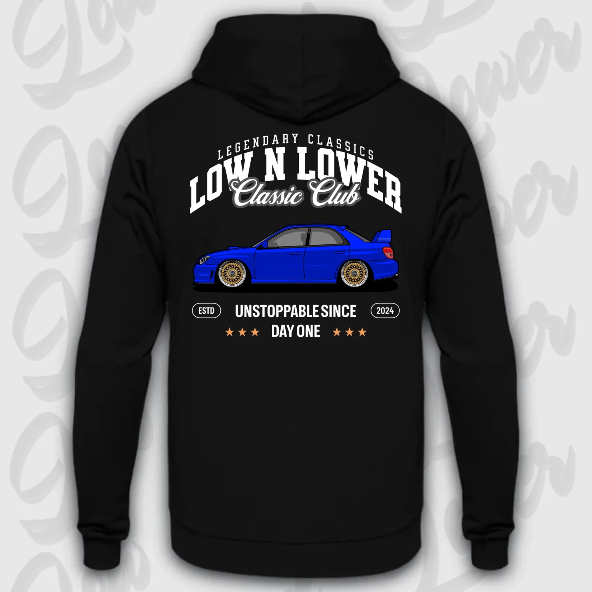 Mockup Stand hoodie teeinblue -      