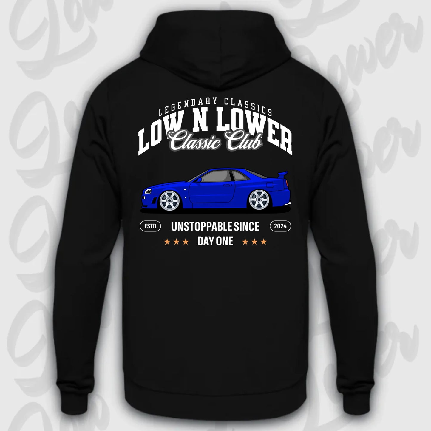 Mockup Stand hoodie teeinblue -      