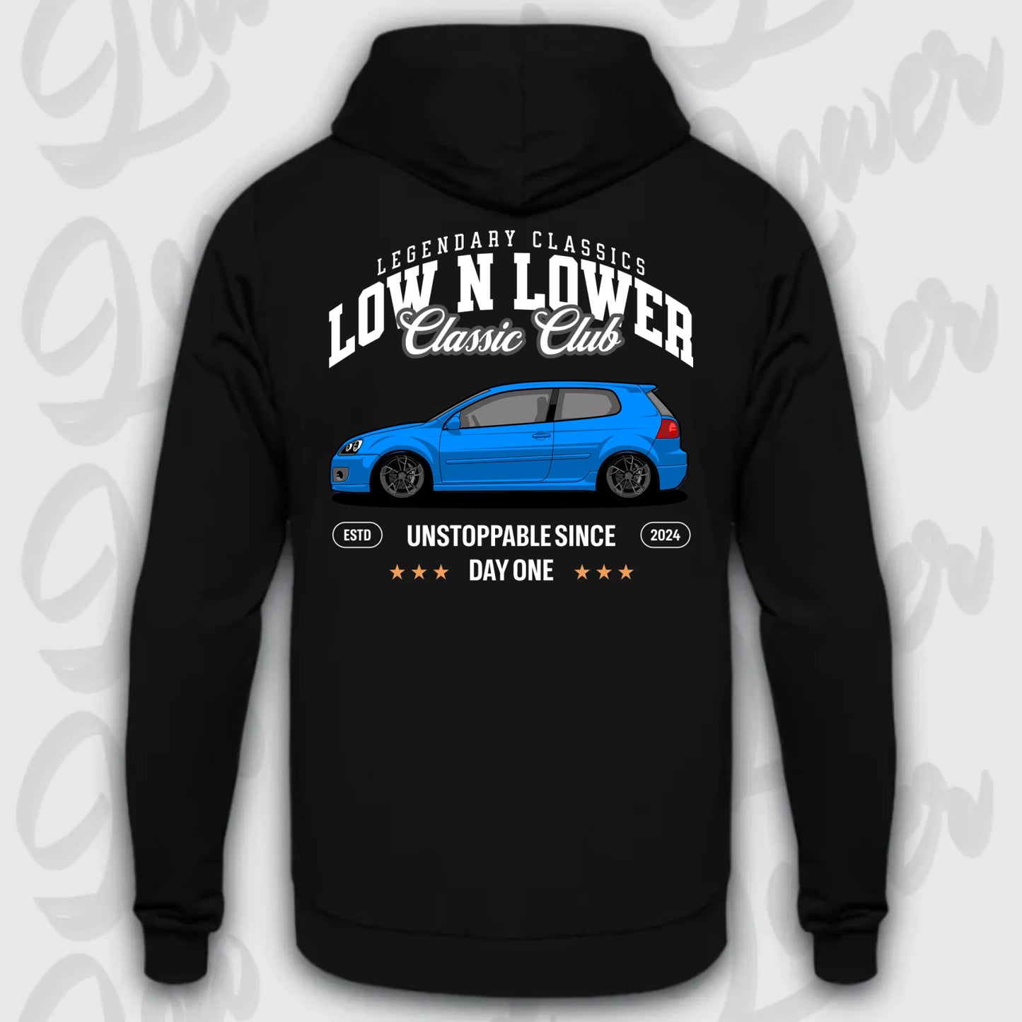 Mockup Stand hoodie teeinblue -      