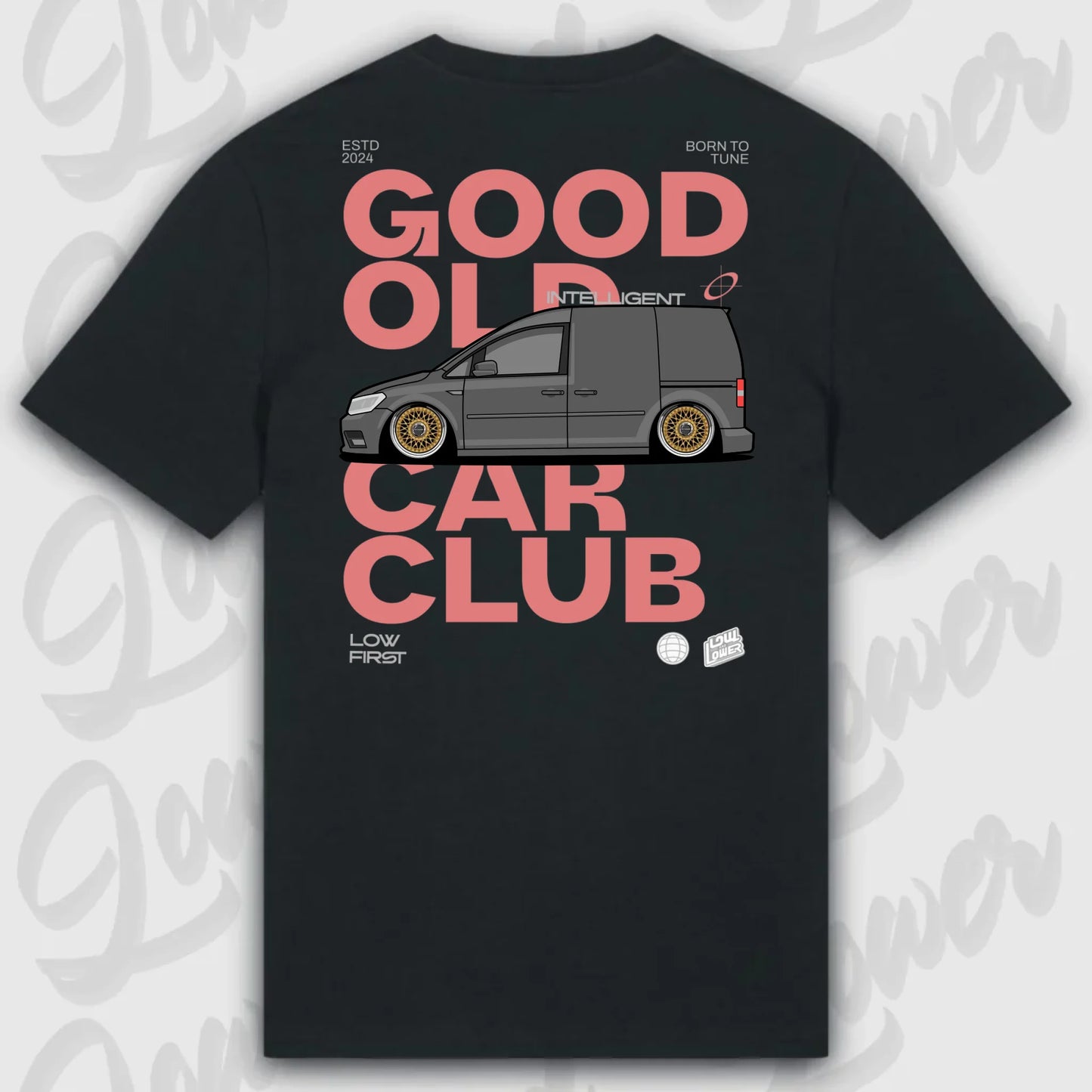 Mockup Stand shirt teeinblue - shirt Over 1