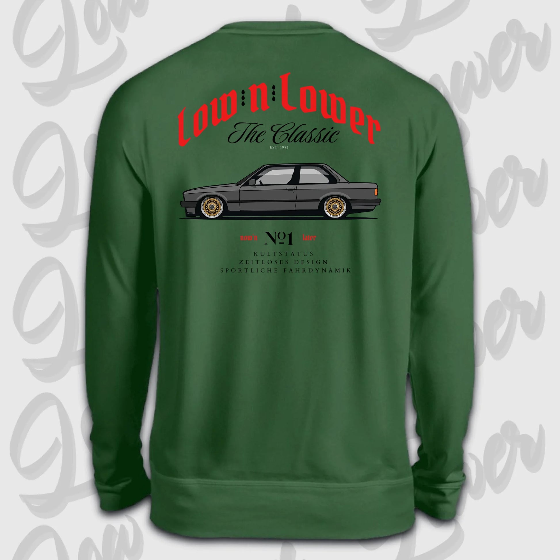 Sweater back grün BMW e30