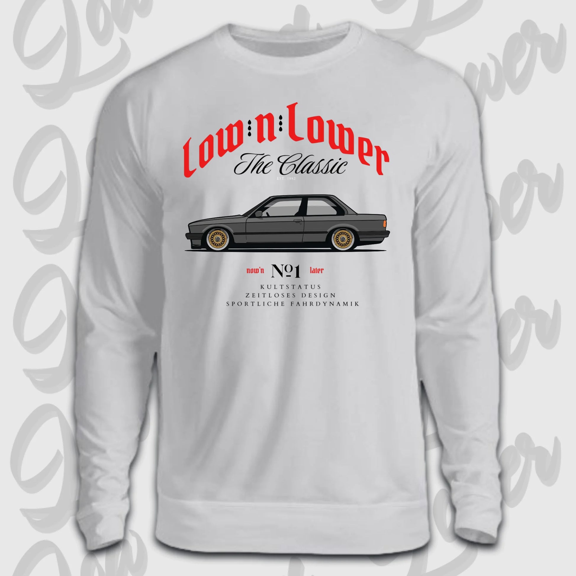 Sweater grau front BMW e30