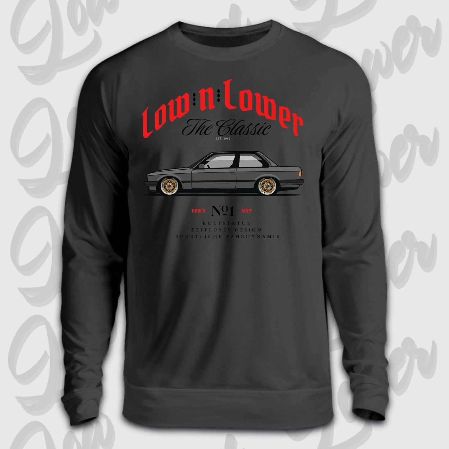 Sweater Front schwarz  BMW e30