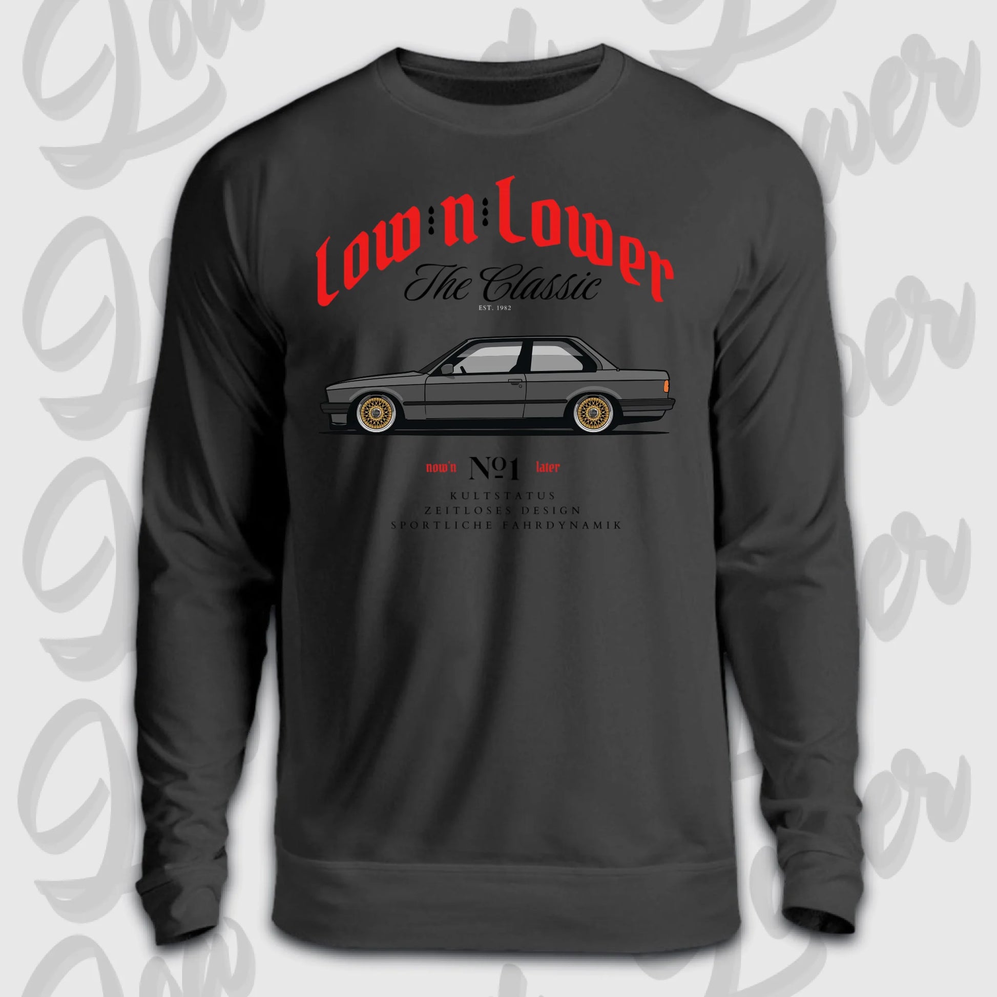 Sweater Front schwarz  BMW e30