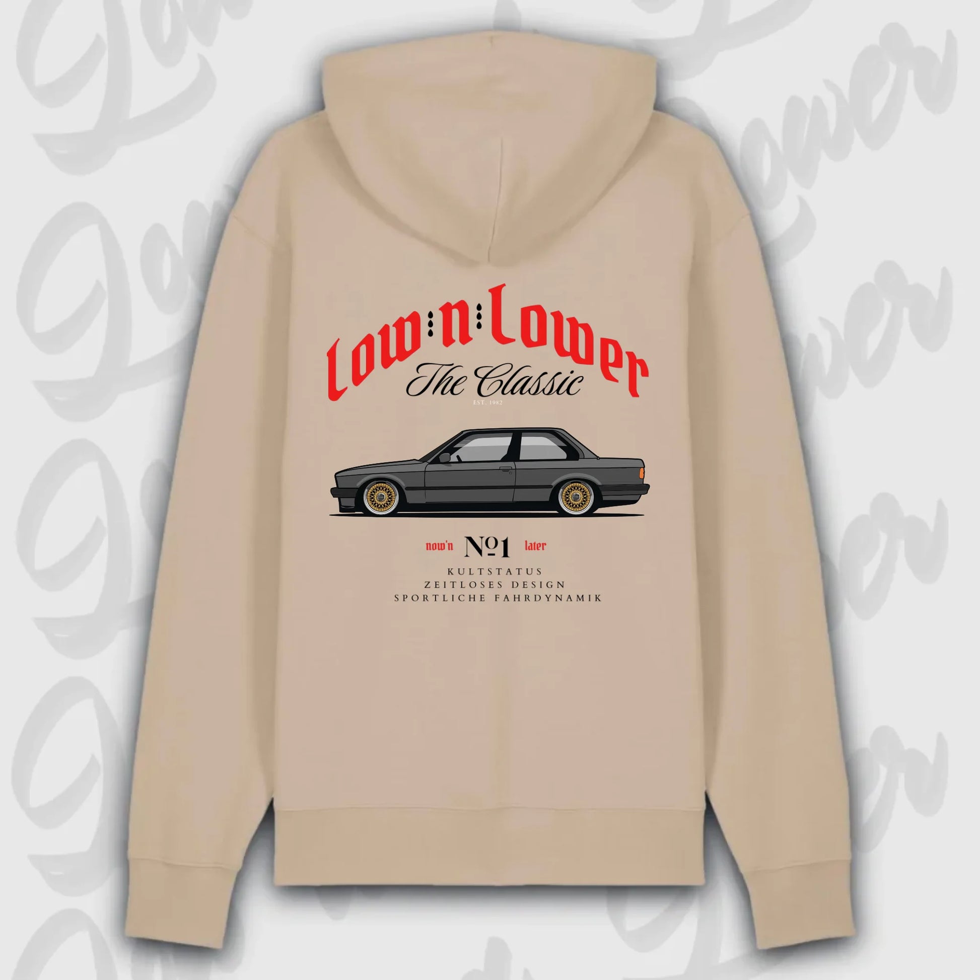 premium hoodie desert e30 rückenansicht streetwear hoodie