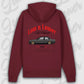 premium hoodie burgundy e30 rückenansicht streetwear hoodie