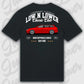 T-Shirt Tuning Cars, Personalisiert Schwarz Rückseite, VW, BMW, Audi, Mercedes, Autos