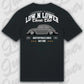 T-Shirt Tuning Cars, Personalisiert Schwarz Rückseite, VW, BMW, Audi, Mercedes, Autos
