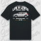 T-Shirt Tuning Cars, Personalisiert Schwarz Rückseite, VW, BMW, Audi, Mercedes, Autos