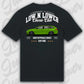 T-Shirt Tuning Cars, Personalisiert Schwarz Rückseite, VW, BMW, Audi, Mercedes, Autos