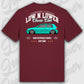 T-Shirt Tuning Cars, Personalisiert Rot Rückseite, VW, B