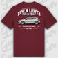 T-Shirt Tuning Cars, Personalisiert Rot Rückseite, VW, B