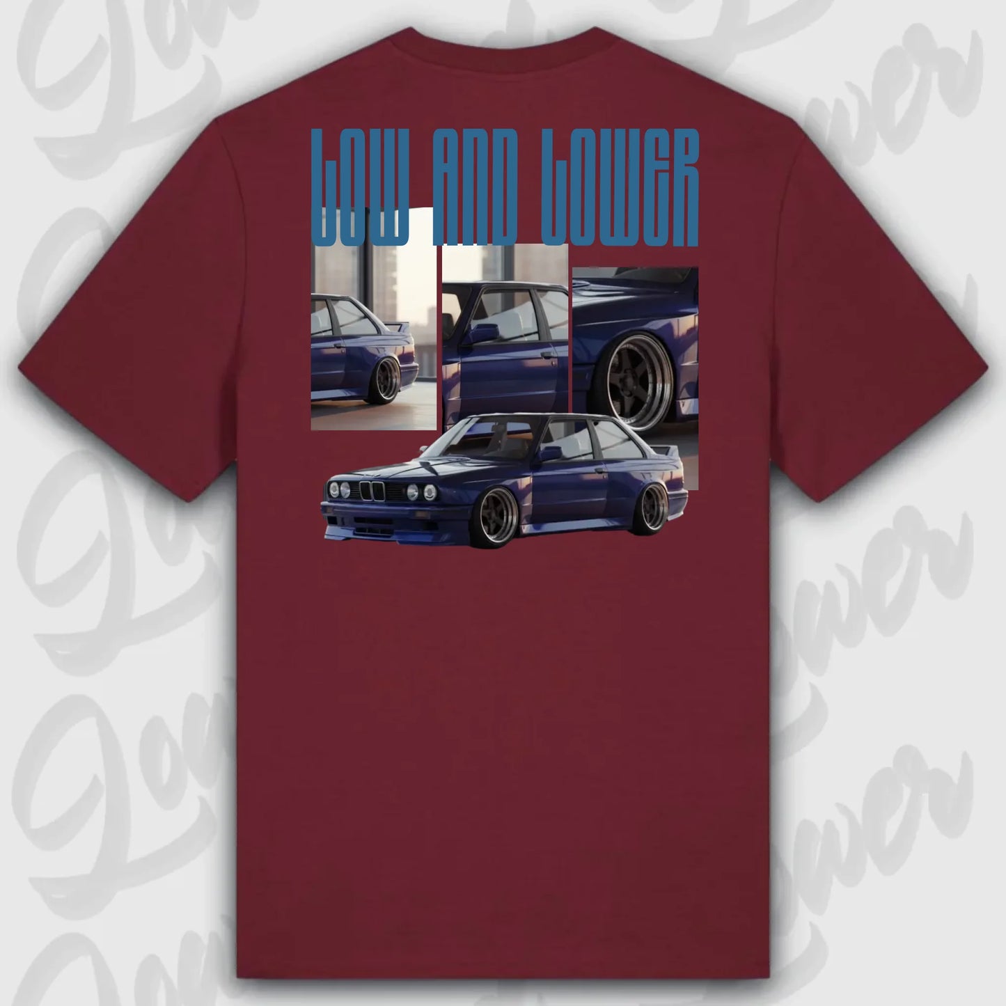 T-Shirt Tuning Cars, Personalisiert Rot Rückseite, VW, B