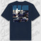 T-Shirt Tuning Cars, Personalisiert Blau Rückseite, VW, B