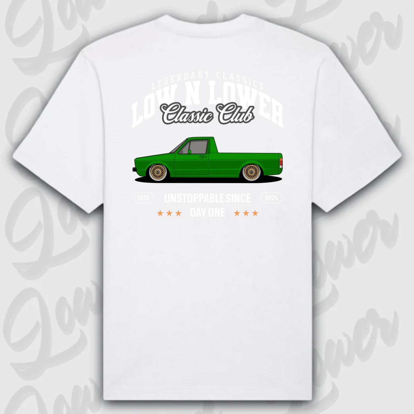 T-Shirt Personalisiert weiß, VW, BMW, Mercedes, Audi