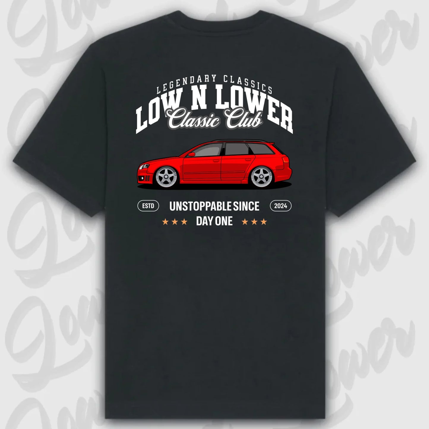 T-Shirt Personalisiert Schwarz, VW, BMW, Mercedes, Audi