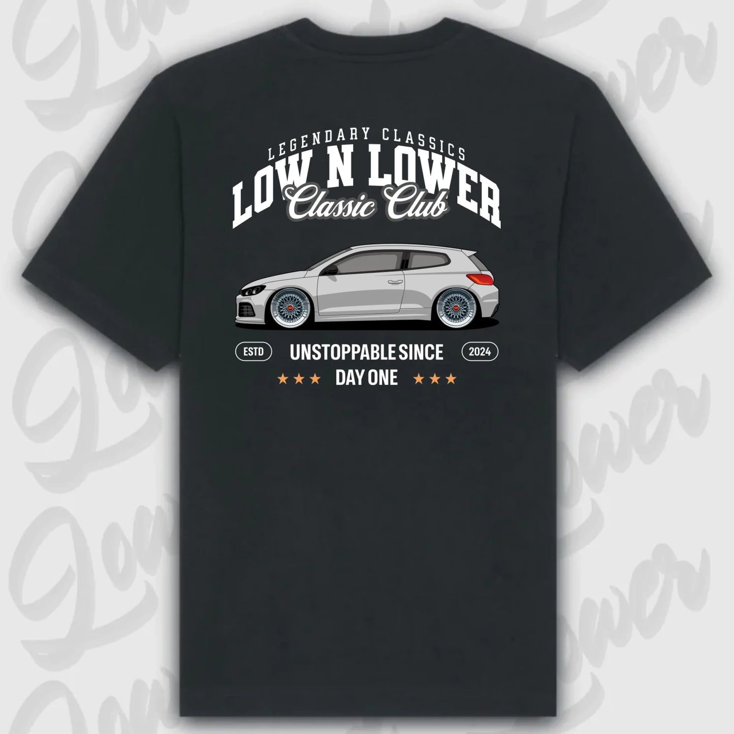 T-Shirt Personalisiert Schwarz, VW, BMW, Mercedes, Audi