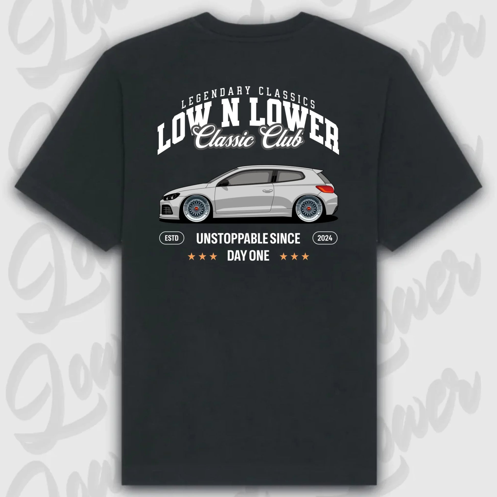 T-Shirt Personalisiert Schwarz, VW, BMW, Mercedes, Audi