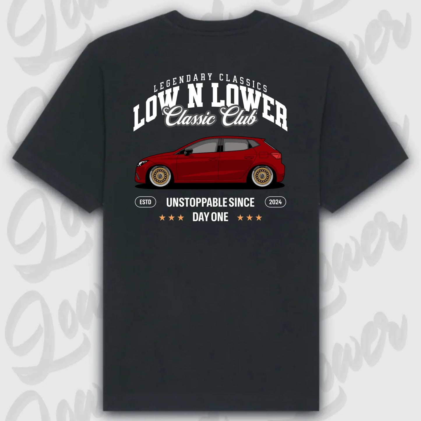 T-Shirt Personalisiert Schwarz, VW, BMW, Mercedes, Audi