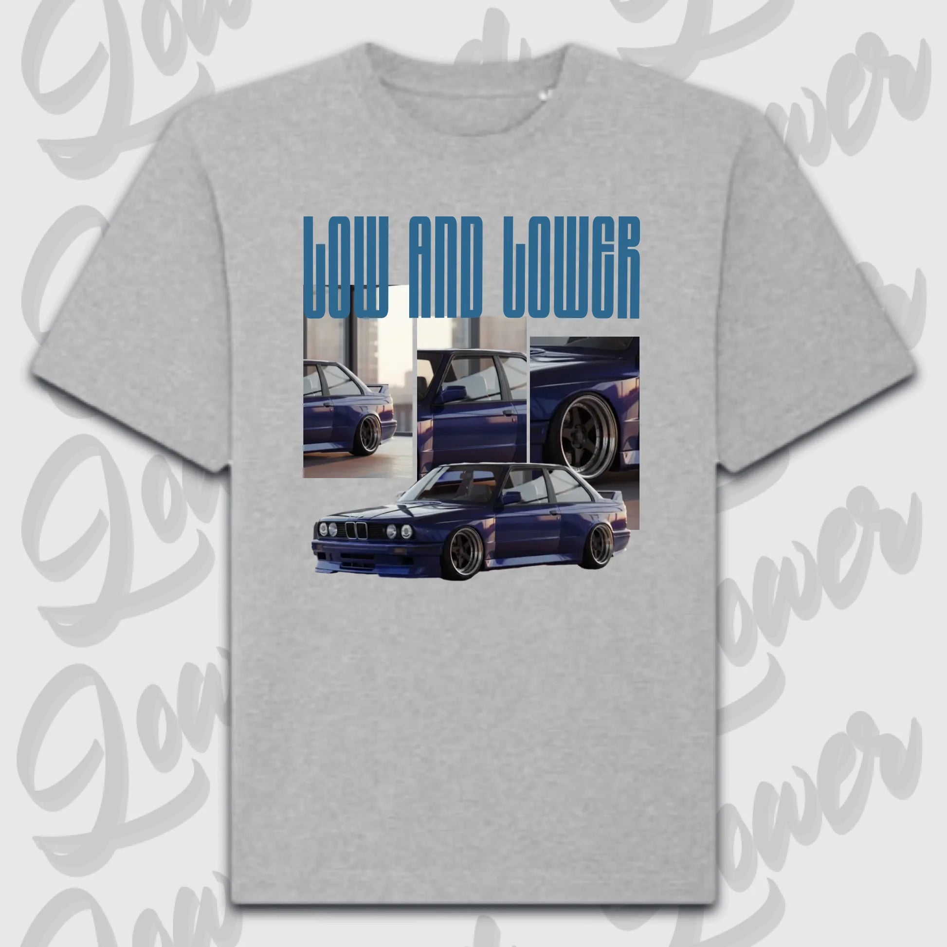 T-Shirt Personalisiert grau, VW, BMW, Mercedes, Audi