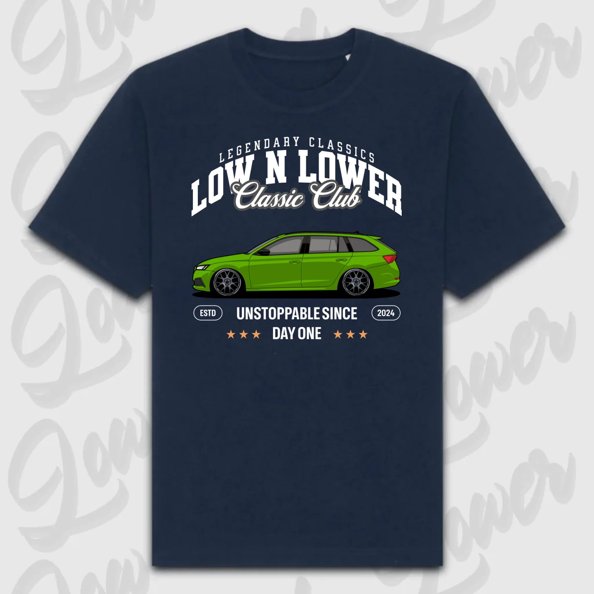 T-Shirt Personalisiert blau, VW, BMW, Mercedes, Audi