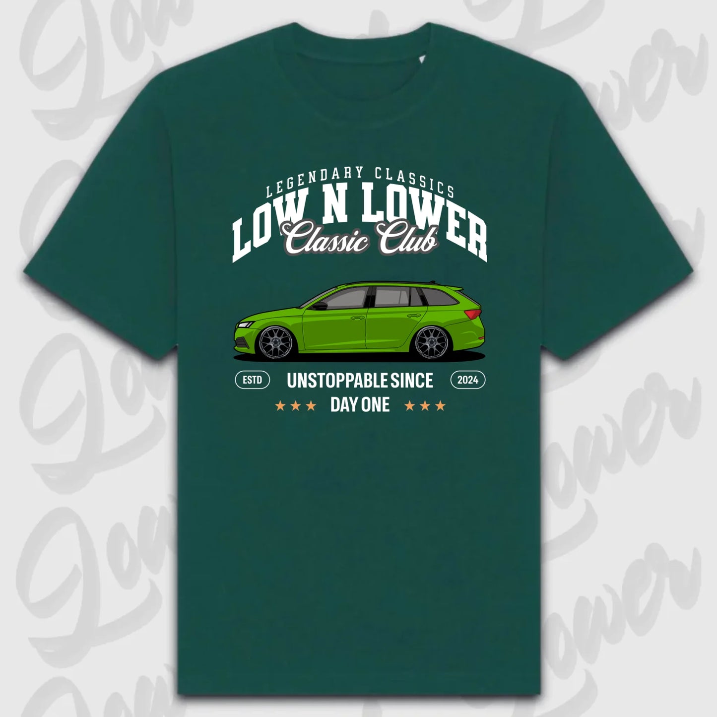 T-Shirt Personalisiert grün, VW, BMW, Mercedes, Audi