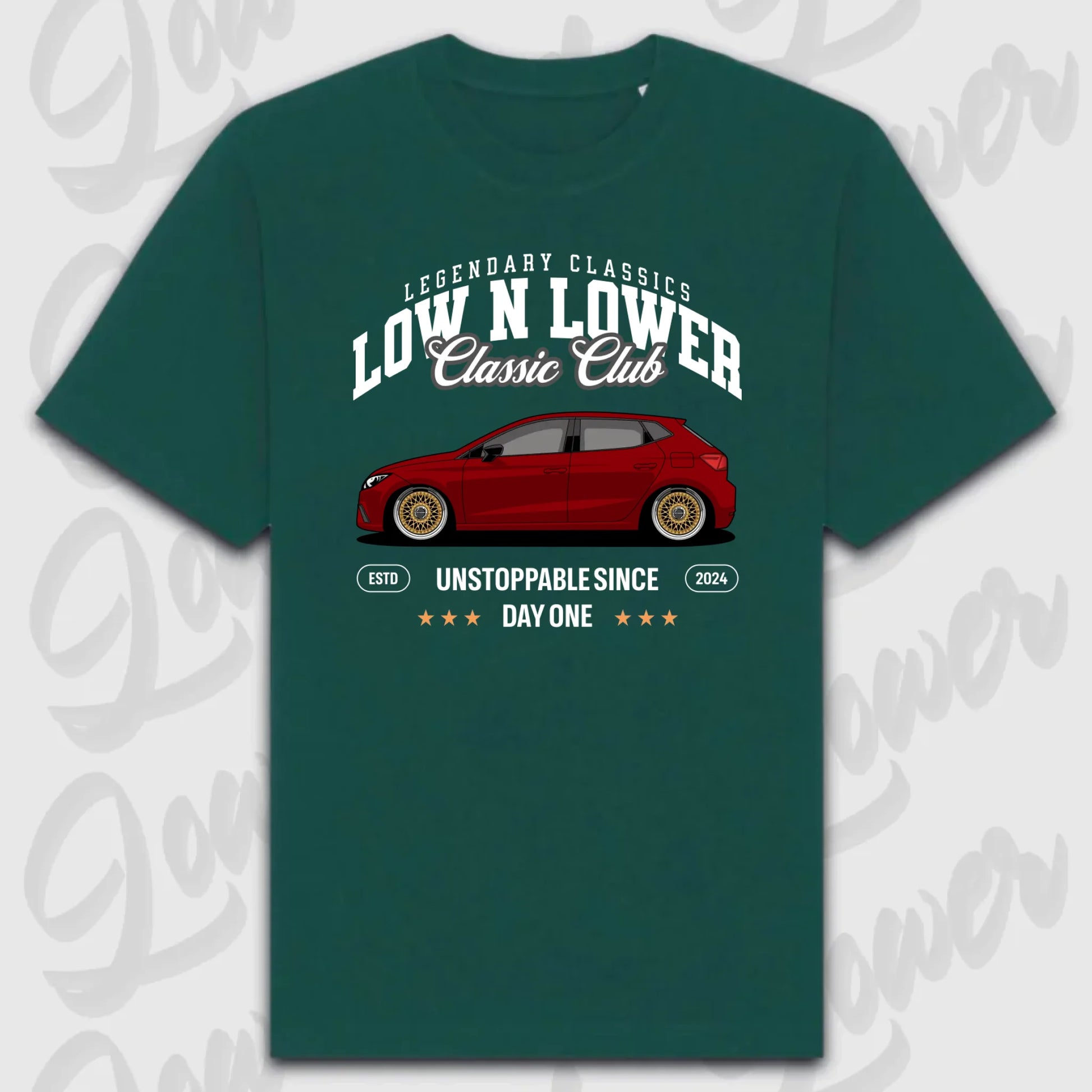 T-Shirt Personalisiert grün, VW, BMW, Mercedes, Audi