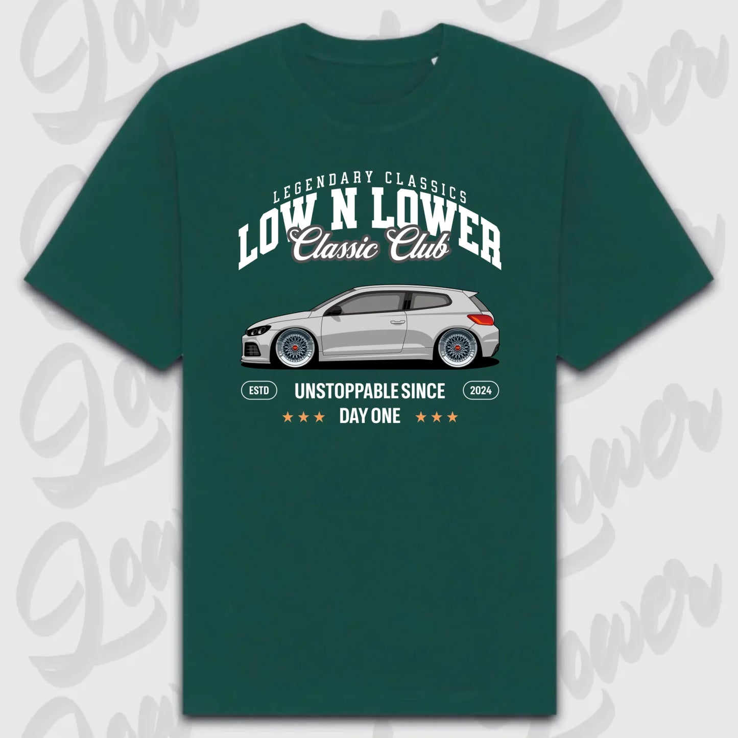 T-Shirt Personalisiert grün, VW, BMW, Mercedes, Audi