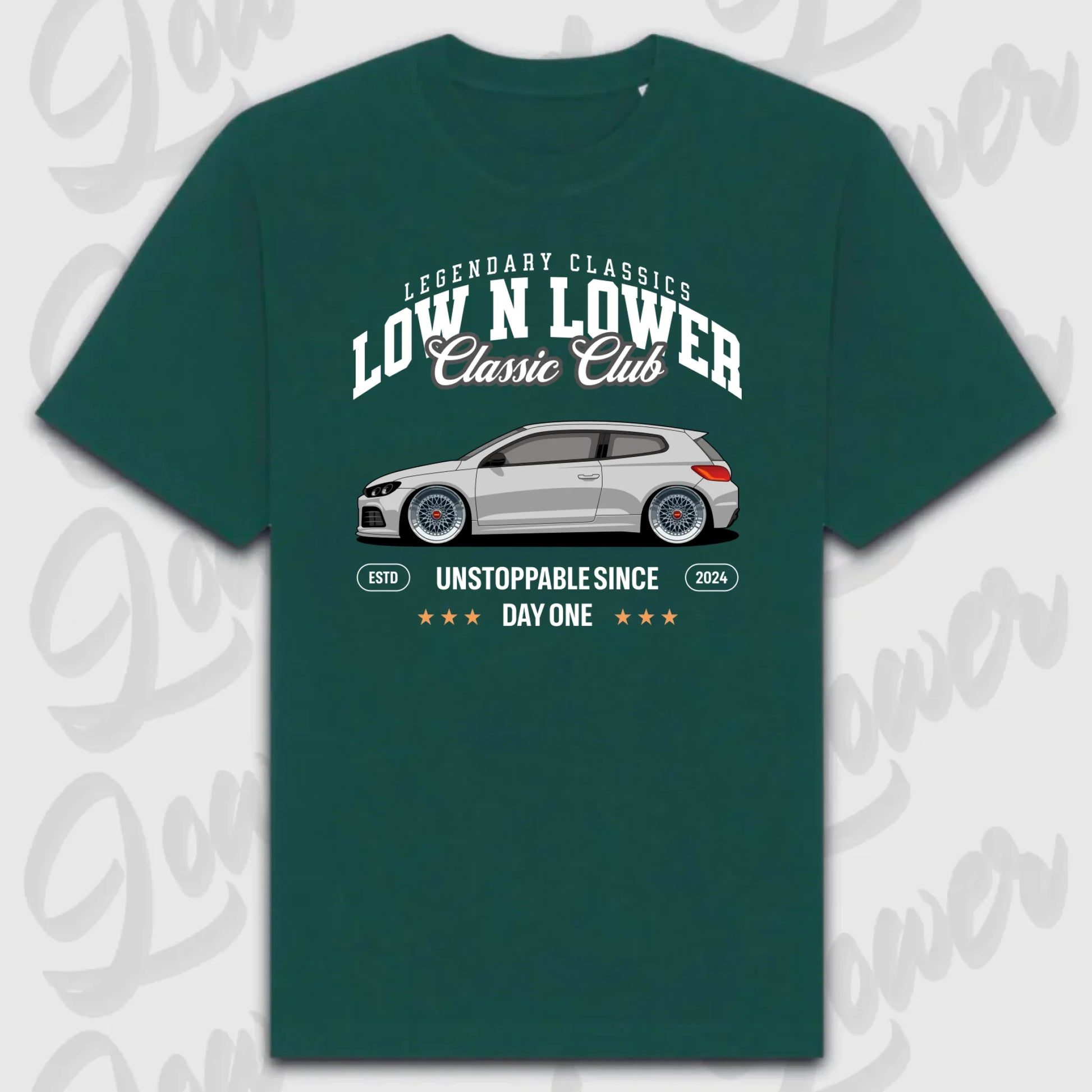 T-Shirt Personalisiert grün, VW, BMW, Mercedes, Audi