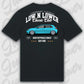 T-Shirt Tuning Cars, Personalisiert Schwarz Rückseite, VW, BMW, Audi, Mercedes, Autos