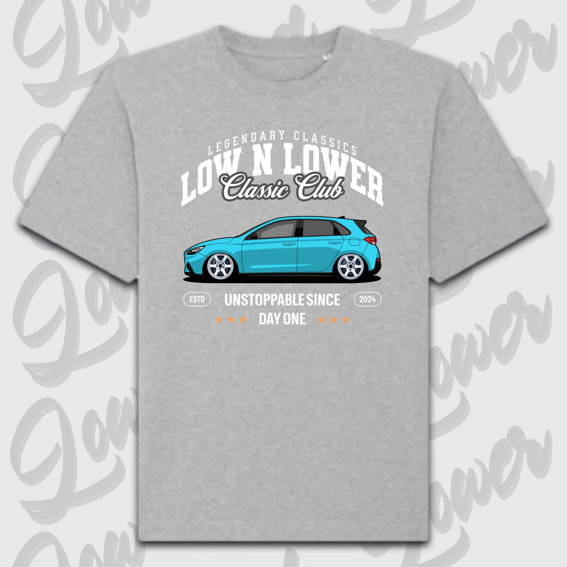 T-Shirt Personalisiert grau, VW, BMW, Mercedes, Audi