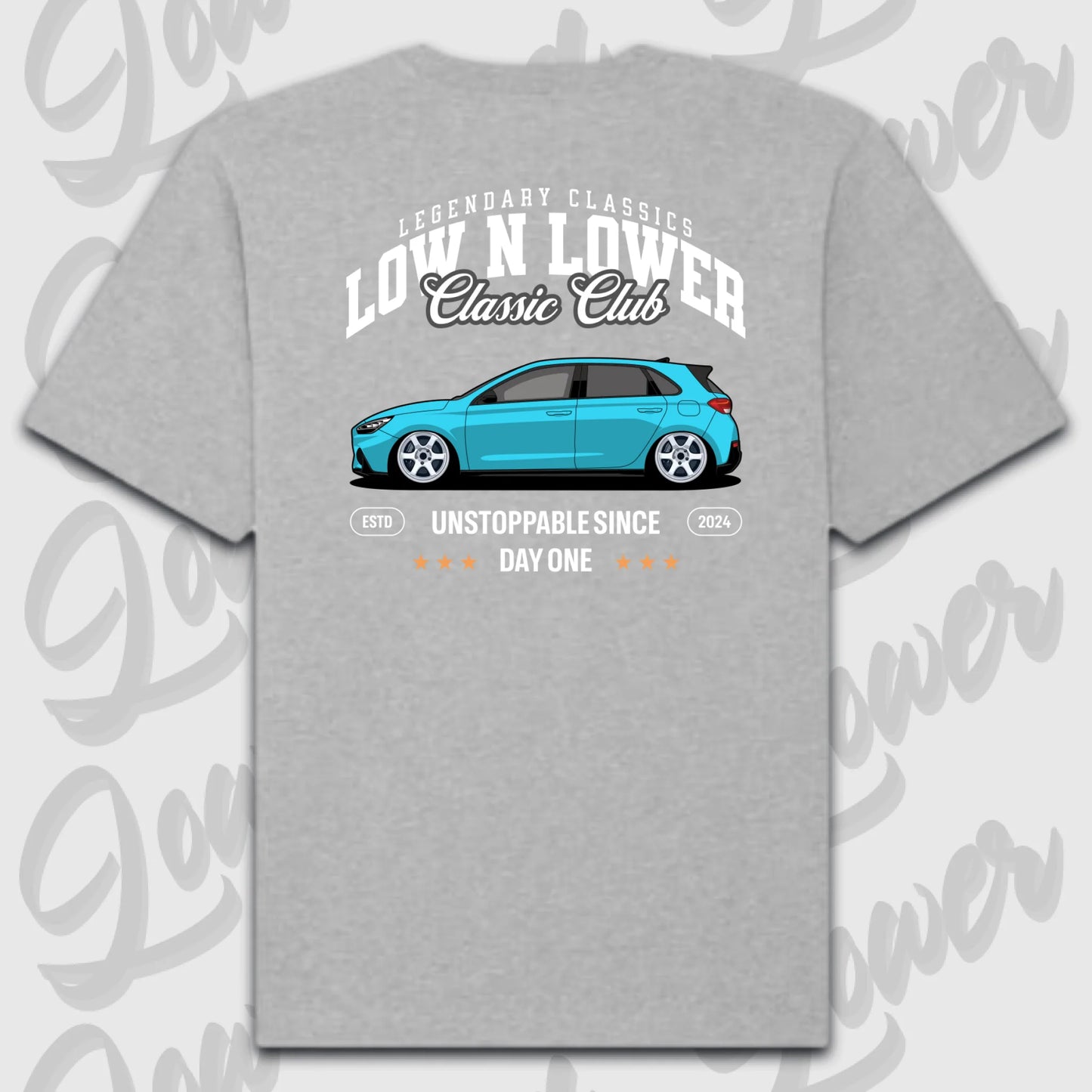 T-Shirt Personalisiert grau, VW, BMW, Mercedes, Audi