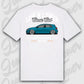 T-Shirt Tuning Cars, Personalisiert weiß Rückseite, VW, B