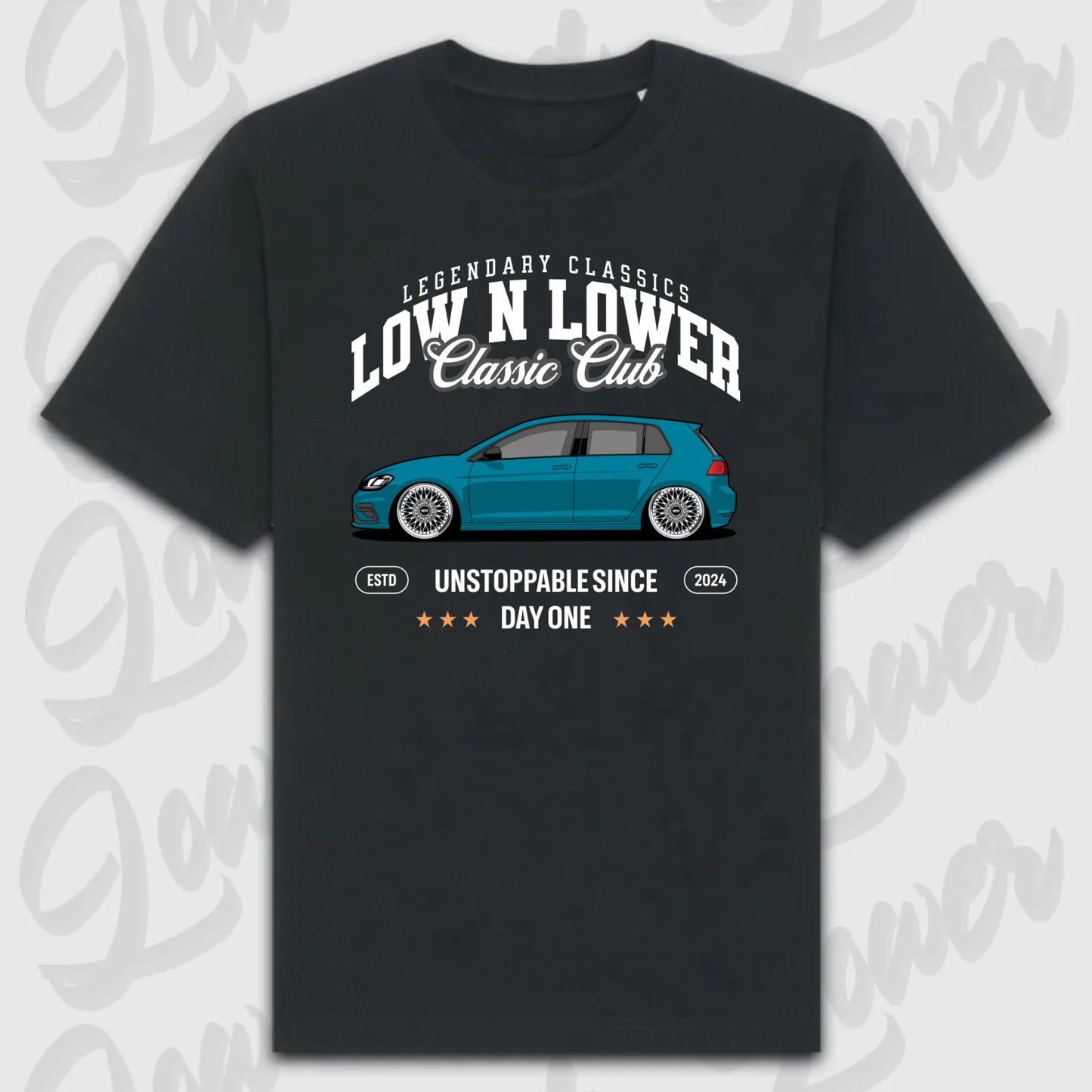 T-Shirt Personalisiert Schwarz, VW, BMW, Mercedes, Audi